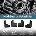 thumbnail image 2 of Unique Bargains Mud Flaps Splash Guards for Toyota RAV4 Fashion Edition 2018 Front & Rear Mud Guards W/Mount Accessories, 2 of 6