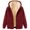 Wine, variant on QTSHPN Womens Hoodies Zip up Hoodie Winter Warm Soft Lined Jacket Pocket Casual Pullover Sweatshirt Outdoor Sports Long Sleeve Fall Sweatshirts for Women Black XXXL