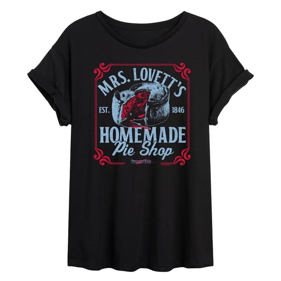 Sweeney Todd - Mrs Lovetts Pie Shop - Women's Oversized Graphic T-Shirt
