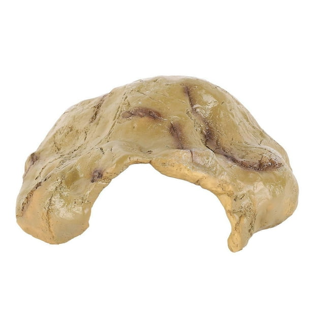 Fish Hiding Cave Resin Fadeless Vivid Comfortable Fish Tank Shelter Decoration for Reptile GS0930