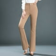thumbnail image 2 of Women's Casual High-waist Stretch Flared Pants 1773656642790589, 2 of 2