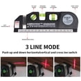 thumbnail image 3 of Tape Ruler Leveler Measuring Bubble Level Ruler 9 Feet ABS Plastic Aluminum Alloy Leveling Tool, Type 2, 3 of 8