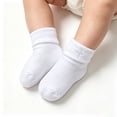 thumbnail image 4 of Gyujnb White Gold Cross Baptism Baby Ankle Socks Soft Breathable Unisex Baby Toddler Holiday, 4 of 4