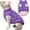 Purple, variant on 2 Layers Fleece Lined Warm Dog Jacket for Puppy Winter Cold Weather,Soft Windproof Small Dog Coat 1Pack