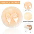 thumbnail image 4 of 2 Pcs Large Fluffy Powder Puff, 3.5 Inch Ultra Soft Washable Reusable Velour Face Body Powder Puff Loose Powder Puffs Wet Dry Makeup Tool (Beige), 4 of 8