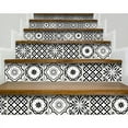 thumbnail image 5 of HomeRoots 5" X 5" Black and White Multi  Peel and Stick Removable Tiles Black, 5 of 9