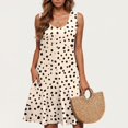 thumbnail image 2 of Floral Printed A-line Mini Dress for Women 2025 Sleeveless Casual Beach Sundress Flowy Summer Dresses for Holiday, 2 of 5