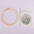 thumbnail image 6 of Embroidery Kit for Beginner, Chinese Style Three-Dimensional Transparent Yarn DIY Embroidery Plant Handmade Crafts Material Package+ 20CM Embroidered Shed (Material Kits+20CM Embroidery Daisy), 6 of 9