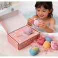 thumbnail image 5 of Scented Fizzy Bath Bombs Gift Set Natural Essential Oil Infused Colorful Fragrant Bath Balls with Surprise Inside 6 Pack, 5 of 8