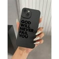 thumbnail image 6 of Slogan Pattern Liquid Silicone Mobile Phone Case Full-Body Protection Shockproof Anti-Fall TPU Soft Rubber Case Compatible With IPhone 11/12/13/14/15/15pro/15 Plus/15 Promax/7plus/8plus/X/Xs Max/Xr/11, 6 of 9