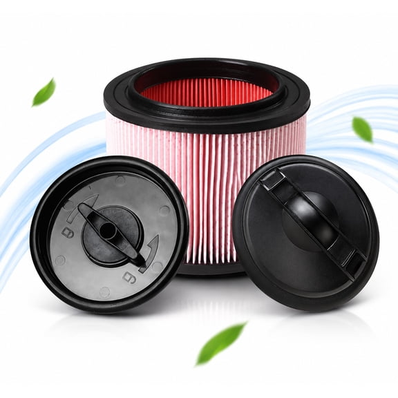 1 Pack VJFF Fine Dust Cartridge Filter Replacement Vacmaster Filter Compatible with Vacmaster VF408, VF410P, Wet/Dry Vac Beast VFB511B 0201 and Cleva Industrial VF408B