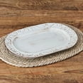 thumbnail image 4 of Pfaltzgraff Trellis 13.8 inch Stoneware Oval Platter White, 4 of 4