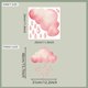 thumbnail image 4 of Adhesivos de pared con forma de nube rosa con gotas de lluvia, estilo acuarela, 4 of 4