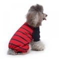 thumbnail image 3 of Dog Pajamas Cotton Lightweight Stretchable Jumpsuit 4 Legs Strip Pet Puppy Cat Pajamas, 3 of 9