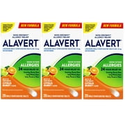 ALAVERT Allergy Relief, Orally Disintegrating Non-Drowsy Antihistamine Tablets, 20 Count, 3 Pack