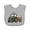 AC-Heather Grey, variant on Inktastic Easter Bunny Tractor with Colorful Eggs Boys or Girls Baby Bib