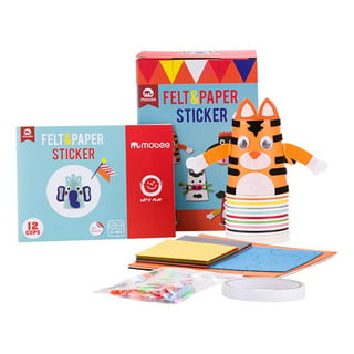 Lnkoo 10 Pack Paper Plate Art Kit for Kids Toddler Crafts DIY Art Supplies Animals Art Kits Arts Crafts Creative Toddler Birthday Games Preschool