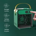 Anself Portable Air Conditioner, Rechargeable Personal Cordless Air Cooler Quiet Desk Fan with 3 Speeds Small Air Conditioner Fan Mini Evaporative Cooler for Small Room Office Dorm and Outdoor (White)