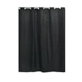 thumbnail image 5 of Evideco Extra Long Shower Curtain Polyester Hook Less Cubic 79"L x 71"W Black, 5 of 5
