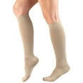 thumbnail image 3 of Women's Trouser Socks, Dress Style, Rib Pattern: 15-20 mmHg, Tan, Small, 3 of 6