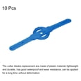 thumbnail image 3 of Uxcell String Trimmer Head Blades Replace, 10Pack Plastic Lawn Mower Weed Blades Blue, 3 of 6