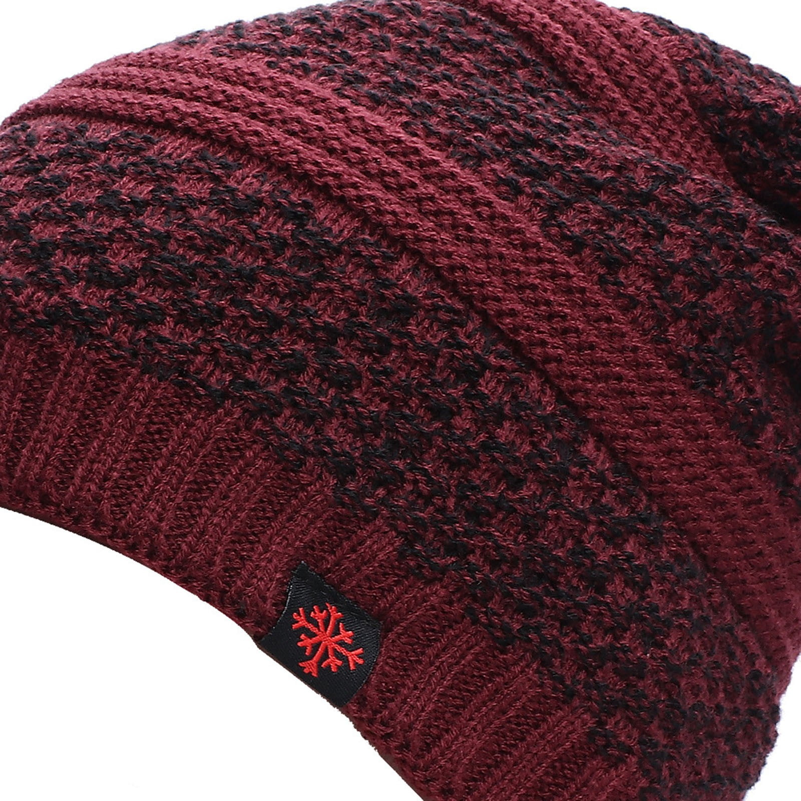 Tanhomme Winter Fleece Line, Outdoor Warm Thermal Knitted Hat Stocking Caps Woolen Hat Winter Plus Velvet Hat Outdoor Cycling Warmth Unsix Hood Ski Hat