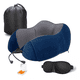 thumbnail image 1 of Almohada De Viaje portatil Espuma Viscoelástica Cuello Azul Marino, 1 of 5