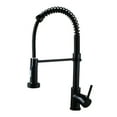 thumbnail image 1 of Grifo de cocina con rociador abatible Sunnimix negro, 1 of 7