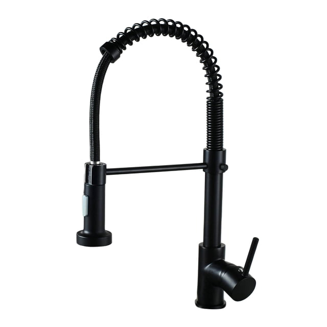 Grifo de cocina con rociador abatible Sunnimix negro