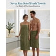 thumbnail image 5 of Casa Platino Bath Sheet 4 Pack - Extra Large Towels, Soft & Absorbent Quick Dry Bath Sheets for a Luxurious Bath Experience - Oil Green, 5 of 8