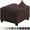 Brun Foncé, variante sur LNGOOR 3 Tailles Carré Jacquard Durable Housse Extensible Personnalisée pour Repose-Pieds Ottoman Tabouret de Rangement Pliant Protecteur de Meuble Housse (Gris Pâle S)