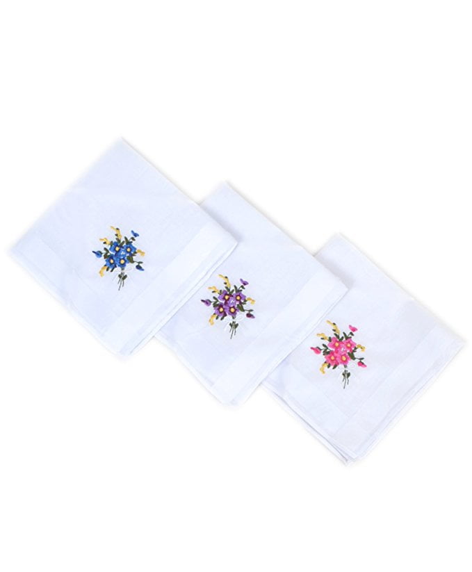 30 Pieces Women Soft Cotton Pocket Handkerchiefs Ladies Hankies Vintage Floral Print Handkerchiefs