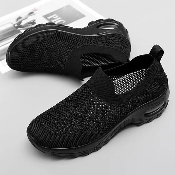 Zapatos informales para mujer, transpirables, para caminar, de malla, ligeros, antideslizantes para el verano Hugtrwg Para estrenar