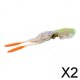 thumbnail image 1 of Paquete de 2-4 señuelos de pesca blandos, aparejos de pesca artificiales duraderos, calamar elástico vívido 2 piezas, 1 of 8