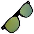 thumbnail image 4 of Flat Retro Sunglasses - Black Frame / Yellow Lens, 4 of 7