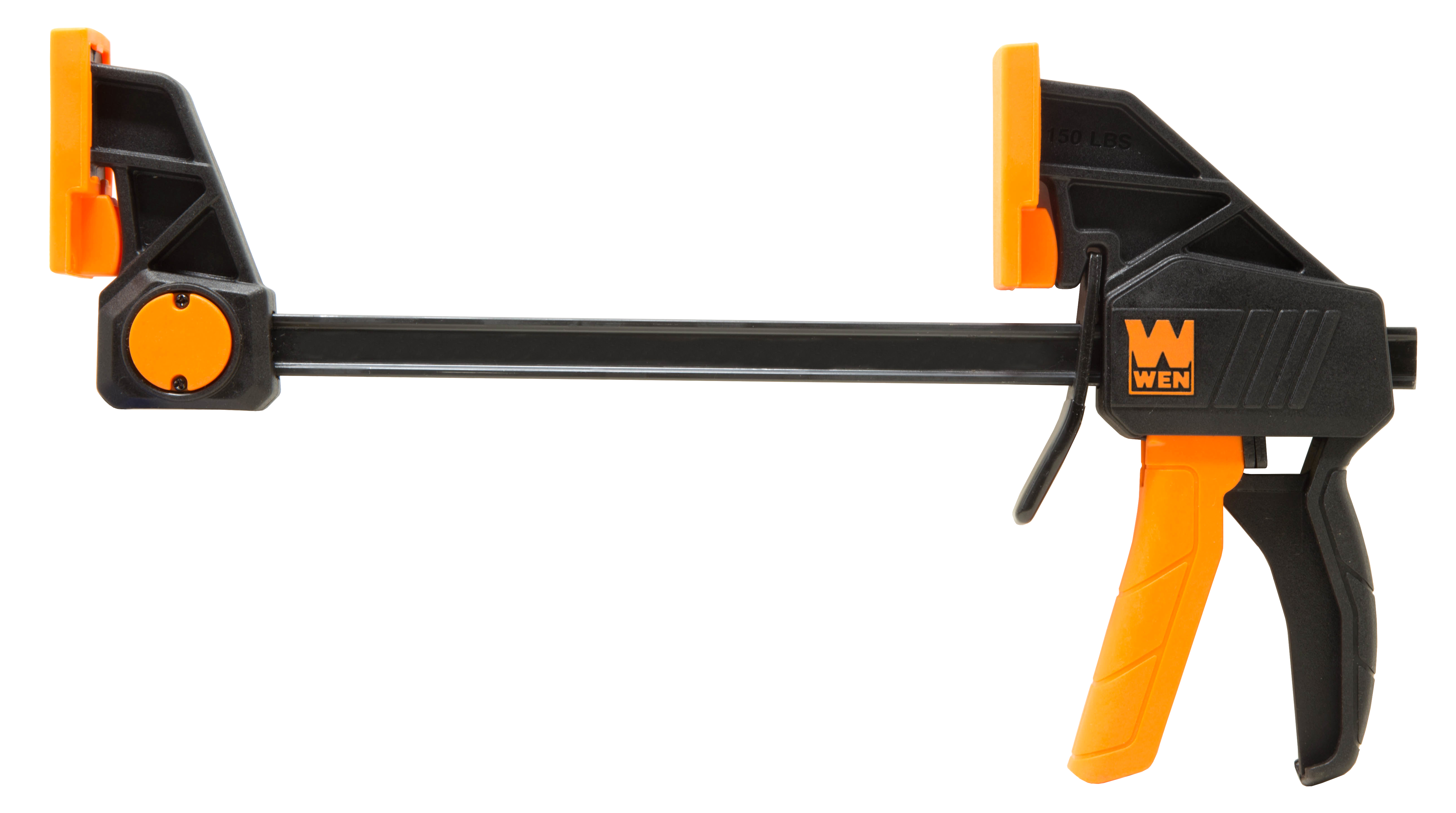 WEN 6-Inch Heavy Duty Steel Bar Clamps and Spreaders with 2.3-Inch Throat, Four Pack