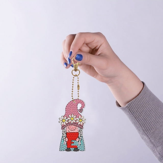 Kits de llavero con pintura de diamante 5D, colgante de bolsa de animales de dibujos animados DIY, regalos hechos a mano Likrtyny decoración de arte