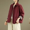 thumbnail image 4 of Bixock Women Clothes Outerwear Fall and Winter Notched Lapel Jacket Top, 4 of 5