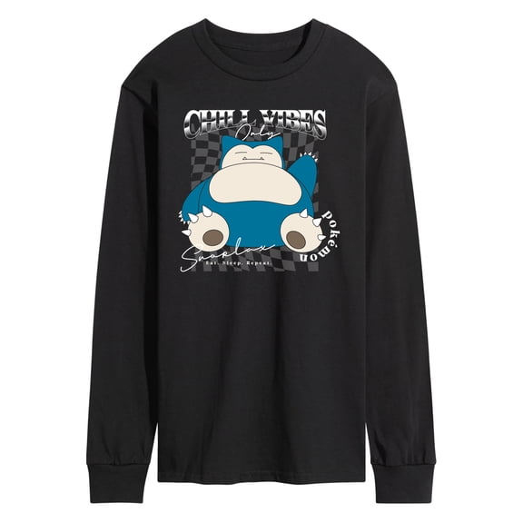 Pokémon - Snorlax Chill Vibes - Men's Long Sleeve Graphic T-Shirt