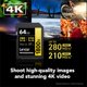 thumbnail image 3 of Tarjeta de memoria Lexar Professional 1800x SDXC UHS-II 64GB Gold, 3 of 4