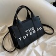 thumbnail image 4 of Bolso Mano Pequeño Con Hombro Con Letras PU en Colores Contrastantes Moderno Y Versátil 5815 (negro), 4 of 9