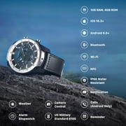 Ticwatch Pro 2020 Smartwatch 1GB RAM, GPS Layered Display Long Battery Life, Wear OS by Google, NFC, 24H Heart Rate, Sleep Tracking, Music, IP68 Water Resistance, Compatible with Android/iOS, Black