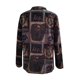 thumbnail image 4 of Chaqueta con botones florales retro con cuello vuelto informal para mujer, abrigo informal, prendas de vestir Fridja  po1776, 4 of 5