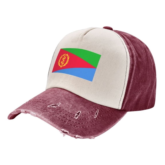 Men Women Eritrea Flag Baseball Cap Golf Dad Hat Adjustable Low Profile Cotton Hat