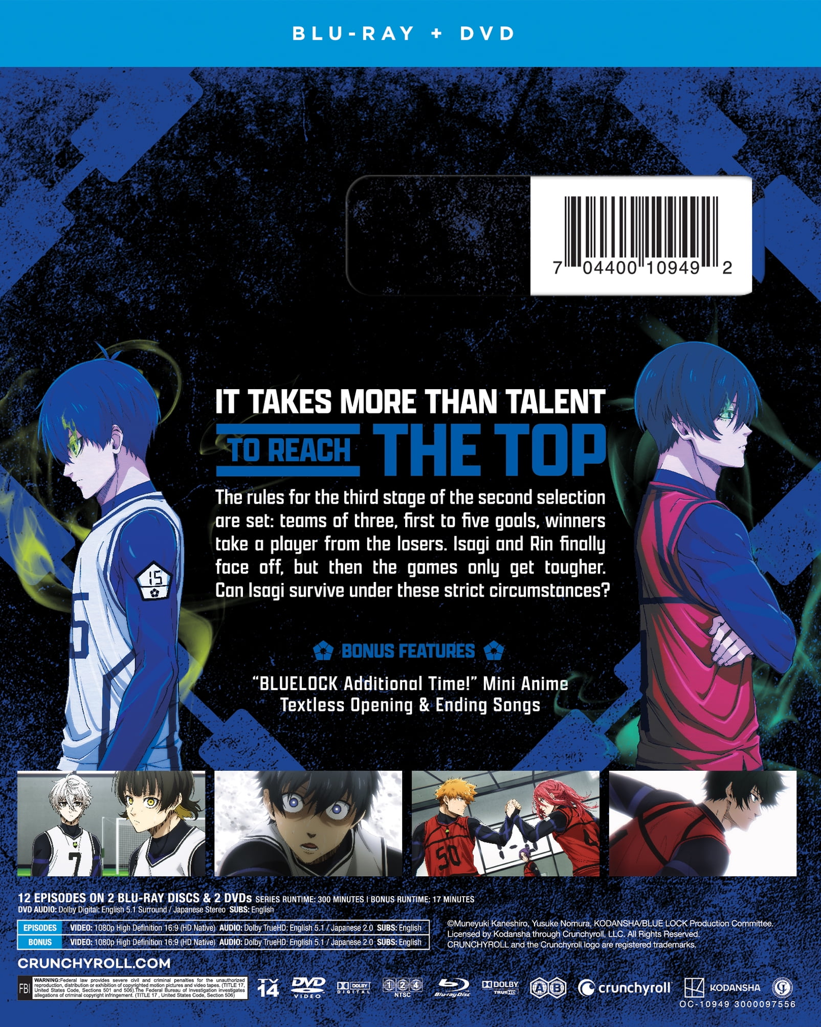 Bluelock - Part 2 - (BD/DVD CrunchyRoll Drama, Sports