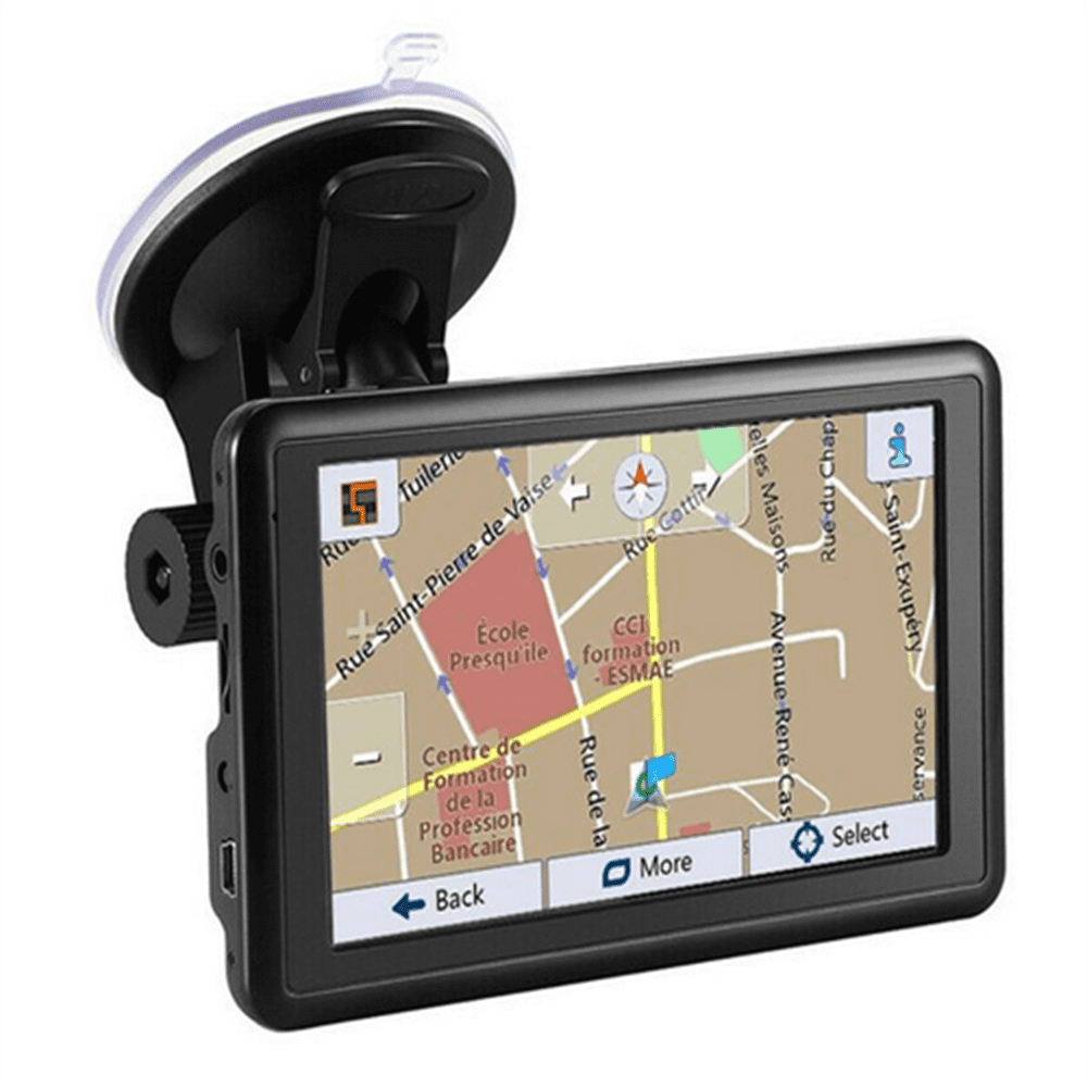 Install The Latest Map of The United States LONGRUF 5-inch HD Display 256MB-8GB Real Voice Broadcast Free Update Lifetime Map Car GPS Navigation 