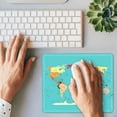 thumbnail image 3 of World Map Mouse Pad with Stitched Edge Mousepad Gaming Accessories Waterproof Non-Slip Rubber Base Office Mousepad for Laptop, Computer and PC, 9.8''''x7.9'''' World Map with Countries, 3 of 5