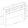 thumbnail image 4 of Fusion Kid's Bookcase Headboard Pure White South Shore, 4 of 9