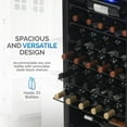 thumbnail image 4 of Newair Réfrigérateur à Vin Compresseur Autoportant 33 Bouteilles en Acier Inoxydable, Racks Réglables et Thermostat Numérique Extérieur, 4 of 10