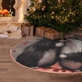 thumbnail image 5 of Sikiie Heart Guinea Pig Couple Nativity Christmas Tree Skirt, Jesus Christian Winter Holiday Tree Mat Decoration(30-48IN)36", 5 of 6
